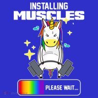 Installing Muscles Unicorn Lifting T-Shirt