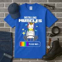 Installing Muscles Unicorn Lifting Tall T-Shirt