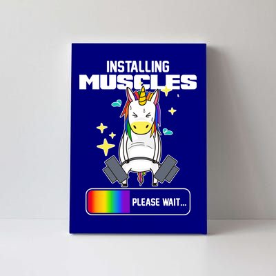 Installing Muscles Unicorn Lifting Canvas