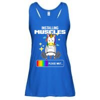 Installing Muscles Unicorn Lifting Ladies Essential Flowy Tank