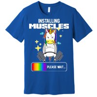 Installing Muscles Unicorn Lifting Premium T-Shirt