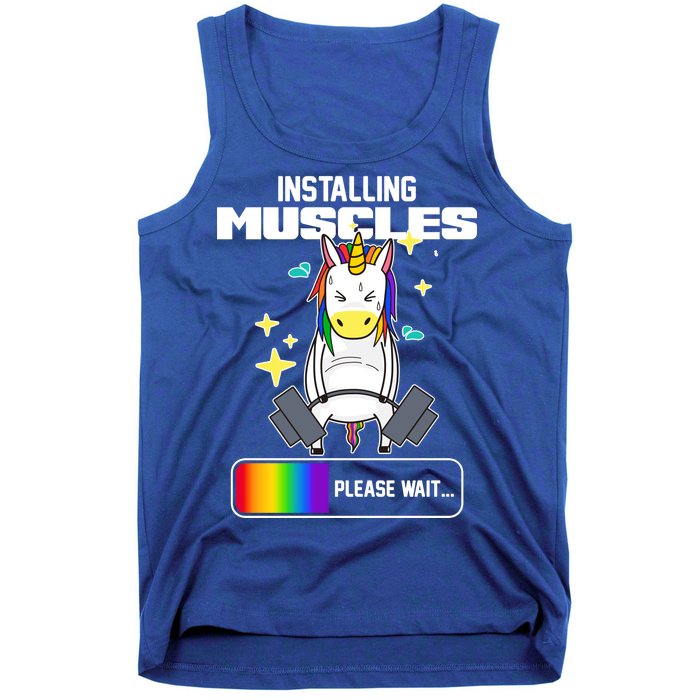 Installing Muscles Unicorn Lifting Tank Top