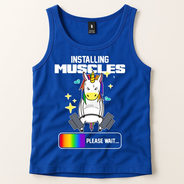 Installing Muscles Unicorn Lifting Tank Top