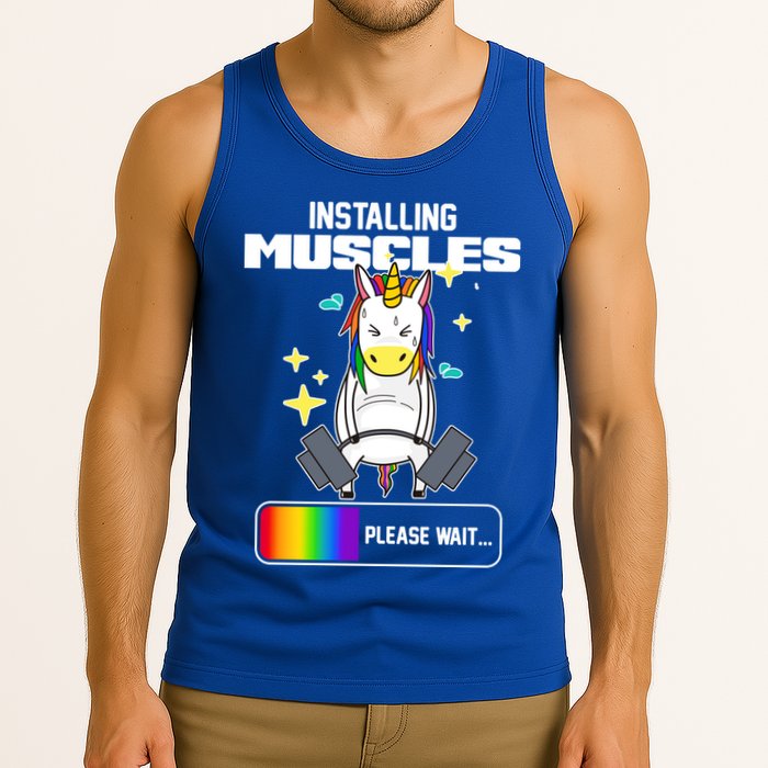 Installing Muscles Unicorn Lifting Tank Top