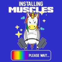Installing Muscles Unicorn Lifting Tank Top