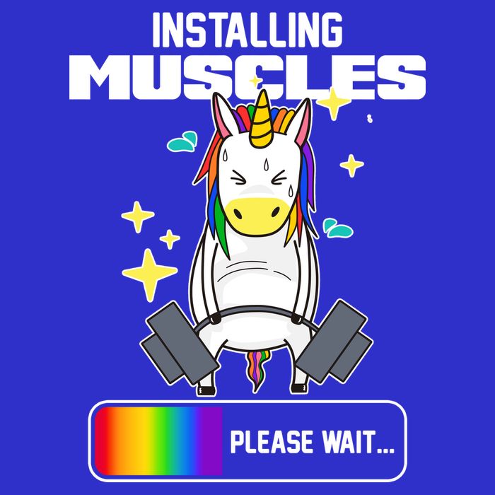 Installing Muscles Unicorn Lifting Tank Top