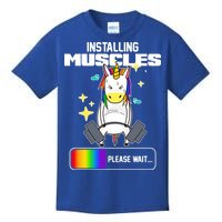 Installing Muscles Unicorn Lifting Kids T-Shirt