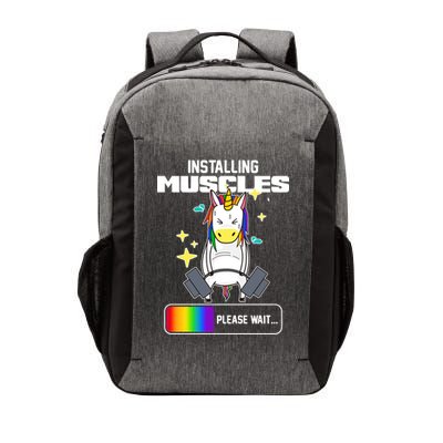 Installing Muscles Unicorn Lifting Vector Backpack