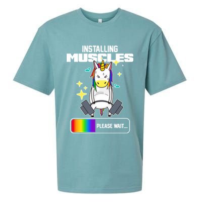 Installing Muscles Unicorn Lifting Sueded Cloud Jersey T-Shirt