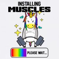 Installing Muscles Unicorn Lifting Garment-Dyed Sweatshirt