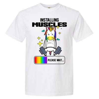 Installing Muscles Unicorn Lifting Garment-Dyed Heavyweight T-Shirt