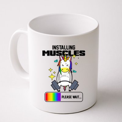 Installing Muscles Unicorn Lifting Coffee Mug