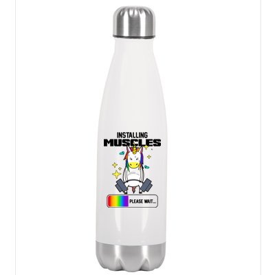 Installing Muscles Unicorn Lifting Stainless Steel Insulated Water Bottle