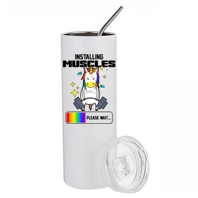 Installing Muscles Unicorn Lifting Stainless Steel Tumbler