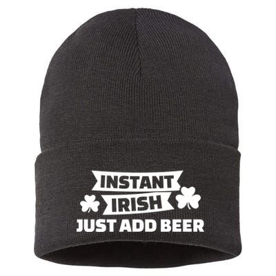 Instant Irish Just Add Beer Sustainable Knit Beanie