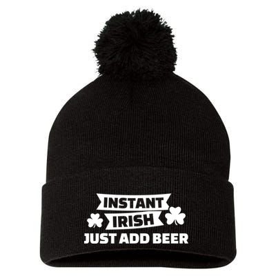 Instant Irish Just Add Beer Pom Pom 12in Knit Beanie