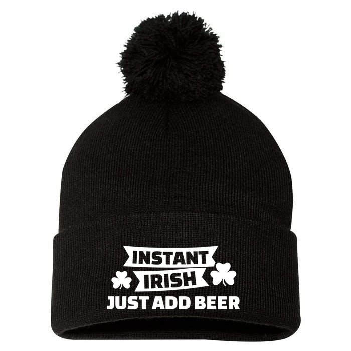 Instant Irish Just Add Beer Pom Pom 12in Knit Beanie