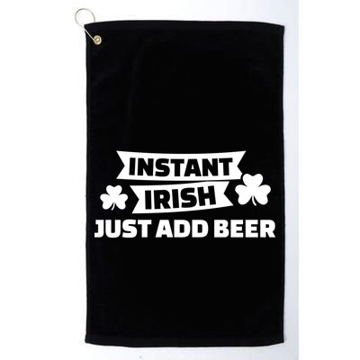 Instant Irish Just Add Beer Golf Towel