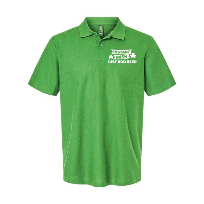 Instant Irish Just Add Beer Softstyle Adult Sport Polo