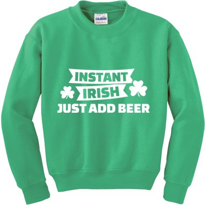 Instant Irish Just Add Beer Kids Sweatshirt