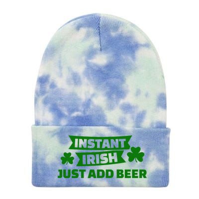 Instant Irish Just Add Beer Tie Dye 12in Knit Beanie