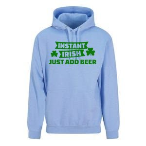 Instant Irish Just Add Beer Unisex Surf Hoodie