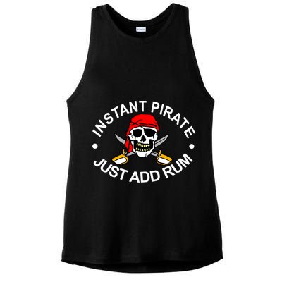 Instant Pirate Just Add Rum Ladies PosiCharge Tri-Blend Wicking Tank