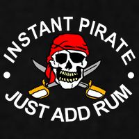 Instant Pirate Just Add Rum Ladies PosiCharge Tri-Blend Wicking Tank