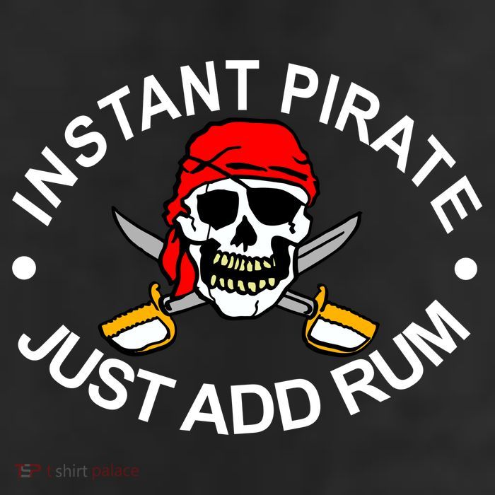Instant Pirate Just Add Rum 11oz C Handle Ceramic Mug
