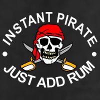 Instant Pirate Just Add Rum 15oz Campfire Ceramic Mug