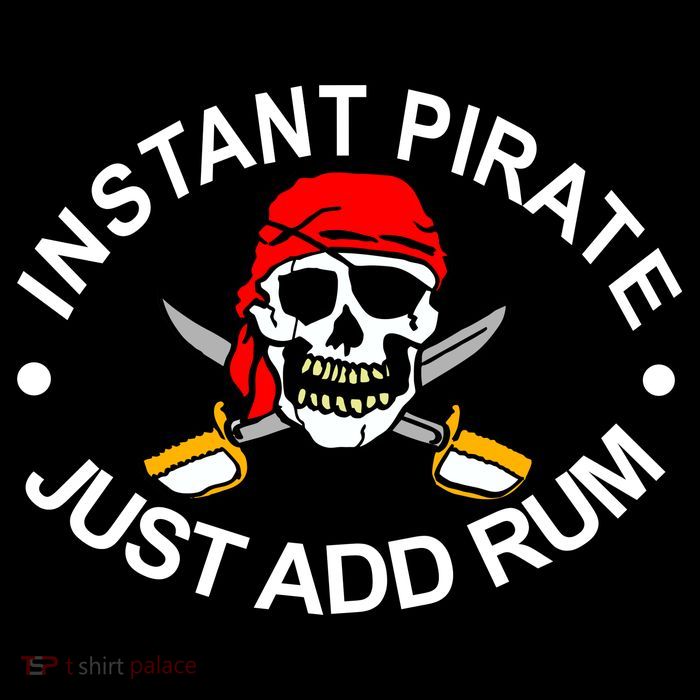 Instant Pirate Just Add Rum 16 in Basic Backpack