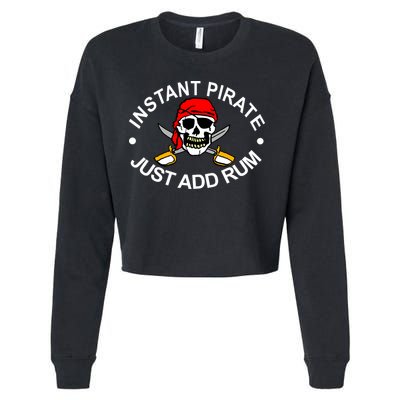 Instant Pirate Just Add Rum Cropped Pullover Crew