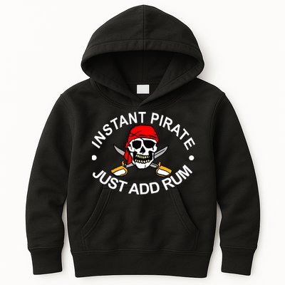 Instant Pirate Just Add Rum Kids Hoodie