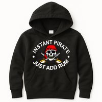 Instant Pirate Just Add Rum Kids Hoodie