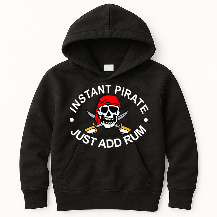 Instant Pirate Just Add Rum Kids Hoodie