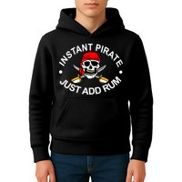 Instant Pirate Just Add Rum Kids Hoodie