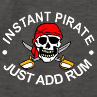 Instant Pirate Just Add Rum Vector Backpack