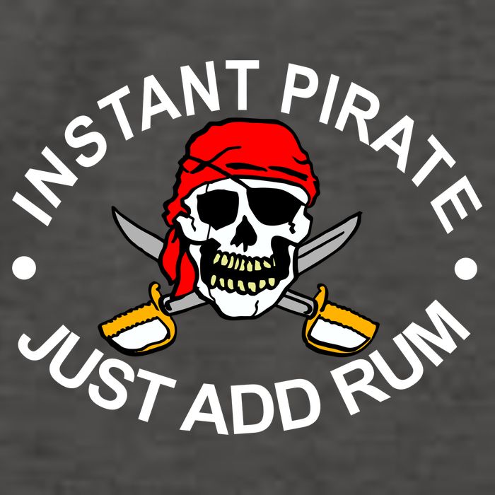 Instant Pirate Just Add Rum Vector Backpack