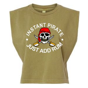 Instant Pirate Just Add Rum Garment-Dyed Women's Muscle Tee