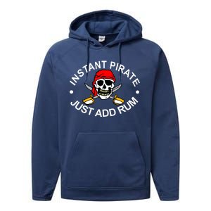 Instant Pirate Just Add Rum Performance Fleece Hoodie