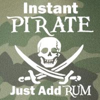 Instant Pirate Just Add Rum Skull Crosswords Legacy Tie Dye Trucker Hat