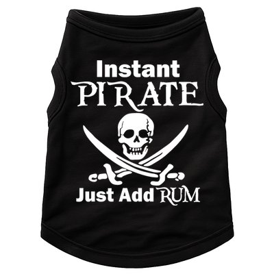 Instant Pirate Just Add Rum Skull Crosswords Doggie Tank