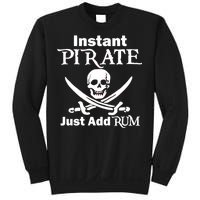 Instant Pirate Just Add Rum Skull Crosswords Sweatshirt