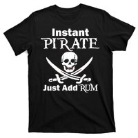 Instant Pirate Just Add Rum Skull Crosswords T-Shirt