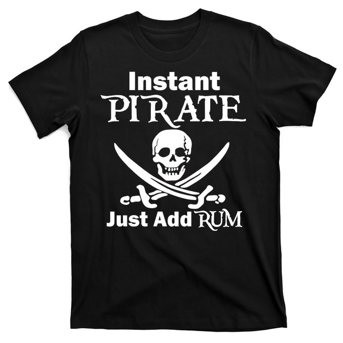 Instant Pirate Just Add Rum Skull Crosswords T-Shirt