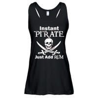 Instant Pirate Just Add Rum Skull Crosswords Ladies Essential Flowy Tank