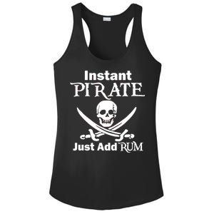 Instant Pirate Just Add Rum Skull Crosswords Ladies PosiCharge Competitor Racerback Tank