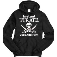 Instant Pirate Just Add Rum Skull Crosswords Tie Dye Hoodie