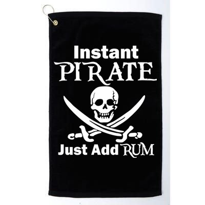 Instant Pirate Just Add Rum Skull Crosswords Golf Towel