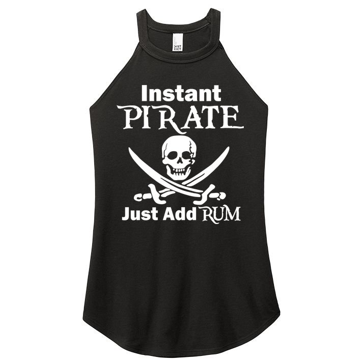Instant Pirate Just Add Rum Skull Crosswords Women's Perfect Tri Rocker Tank